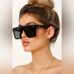 Quay Australia Hindsight Black Sunglasses